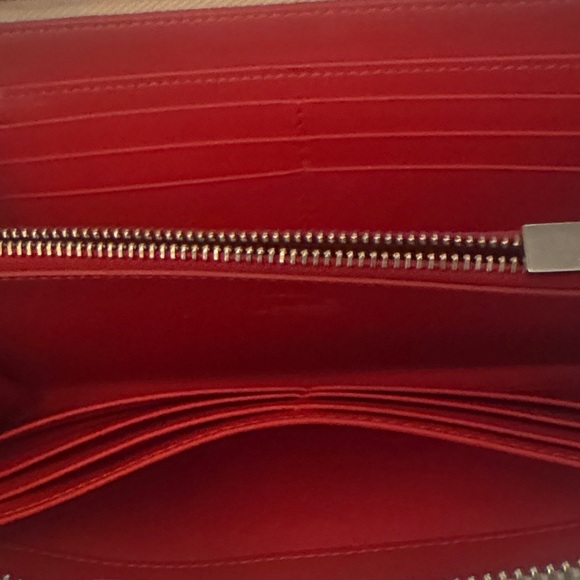 Christian Louboutin Ivory Studded Zip-Around Wallet - Picture 3 of 5